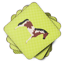 Load image into Gallery viewer, Pinto Horse Green Foam Coaster  BB7733FC