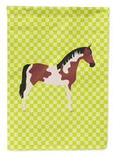 Load image into Gallery viewer, Pinto Horse Green Garden Flag - Outdoor Decorative Yard Flag