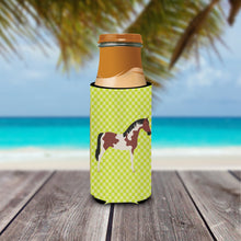 Load image into Gallery viewer, Pinto Horse Green   Hugger for slim cans
