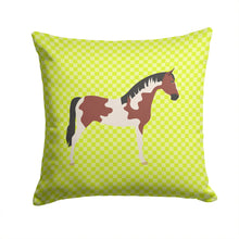 Load image into Gallery viewer, Pinto Horse Green Throw Pillow - 14x14 Decorative Pillow – Art for Your Home &amp; Patio BB7733PW1414