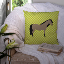 Load image into Gallery viewer, Welsh Pony Horse Green Throw Pillow - 14x14 Decorative Pillow – Art for Your Home &amp; Patio BB7736PW1414