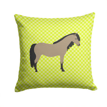 Load image into Gallery viewer, Welsh Pony Horse Green Throw Pillow - 14x14 Decorative Pillow – Art for Your Home &amp; Patio BB7736PW1414