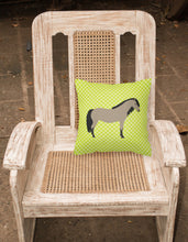 Load image into Gallery viewer, Welsh Pony Horse Green Fabric Decorative Pillow BB7736PW1818