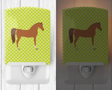Load image into Gallery viewer, Arabian Horse Green Ceramic Night Light BB7737CNL