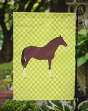 Load image into Gallery viewer, English Thoroughbred Horse Green Garden Flag - Outdoor Decorative Yard Flag