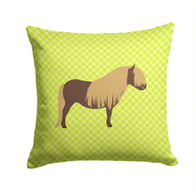 Load image into Gallery viewer, Shetland Pony Horse Green Throw Pillow - 14x14 Decorative Pillow – Art for Your Home &amp; Patio BB7740PW1414