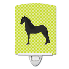 Load image into Gallery viewer, Friesian Horse Green Ceramic Night Light BB7741CNL