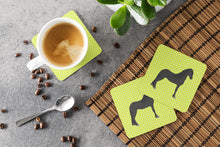 Load image into Gallery viewer, Friesian Horse Green Foam Coaster  BB7741FC
