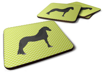 Load image into Gallery viewer, Friesian Horse Green Foam Coaster  BB7741FC