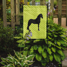 Load image into Gallery viewer, Friesian Horse Green Garden Flag - Outdoor Decorative Yard Flag