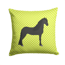 Load image into Gallery viewer, Friesian Horse Green Throw Pillow - 14x14 Decorative Pillow – Art for Your Home &amp; Patio BB7741PW1414