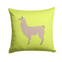 Load image into Gallery viewer, Llama Green Throw Pillow - 14x14 Decorative Pillow – Art for Your Home &amp; Patio BB7742PW1414