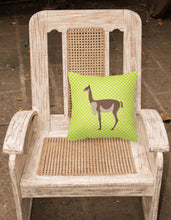 Load image into Gallery viewer, Vicugna or Vicuna Green Fabric Decorative Pillow BB7743PW1818