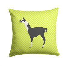 Load image into Gallery viewer, Llama Q' Ara Green Throw Pillow - 14x14 Decorative Pillow – Art for Your Home &amp; Patio BB7744PW1414