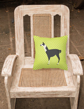 Load image into Gallery viewer, Llama Q' Ara Green Fabric Decorative Pillow BB7744PW1818
