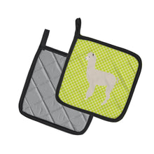 Load image into Gallery viewer, Alpaca Green Pot Holders - Set of 2 - Heat-Resistant Kitchen Essentials BB7745PTHD
