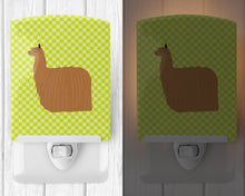 Load image into Gallery viewer, Alpaca Suri Green Ceramic Night Light BB7746CNL