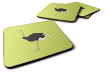 Load image into Gallery viewer, Common Ostrich Green Foam Coaster  BB7750FC