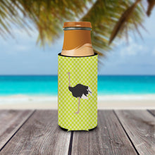 Load image into Gallery viewer, Common Ostrich Green   Hugger for slim cans