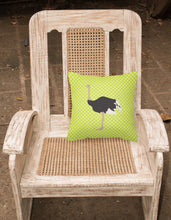 Load image into Gallery viewer, Common Ostrich Green Fabric Decorative Pillow BB7750PW1818