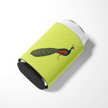 Load image into Gallery viewer, Indian Peacock Peafowl Green Can or Bottle Hugger BB7751CC