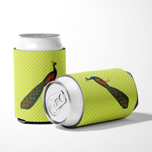Load image into Gallery viewer, Indian Peacock Peafowl Green Can or Bottle Hugger BB7751CC