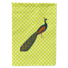Load image into Gallery viewer, Indian Peacock Peafowl Green Flag Canvas House Size BB7751CHF