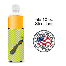 Load image into Gallery viewer, Indian Peacock Peafowl Green   Hugger for slim cans