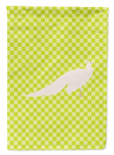 Load image into Gallery viewer, White Peacock Peafowl Green Garden Flag - Outdoor Decorative Yard Flag