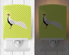 Load image into Gallery viewer, Silver Pheasant Green Ceramic Night Light BB7755CNL