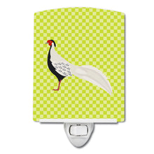 Load image into Gallery viewer, Silver Pheasant Green Ceramic Night Light BB7755CNL