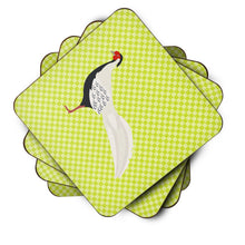 Load image into Gallery viewer, Silver Pheasant Green Foam Coaster  BB7755FC