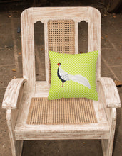 Load image into Gallery viewer, Silver Pheasant Green Fabric Decorative Pillow BB7755PW1818