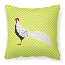 Load image into Gallery viewer, Silver Pheasant Green Fabric Decorative Pillow BB7755PW1818