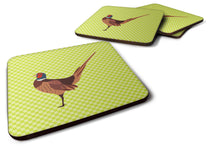 Load image into Gallery viewer, Ring-necked Common Pheasant Green Foam Coaster  BB7756FC