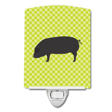 Load image into Gallery viewer, Devon Large Black Pig Green Ceramic Night Light BB7757CNL