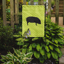 Load image into Gallery viewer, Devon Large Black Pig Green Garden Flag - Outdoor Decorative Yard Flag BB7757GF