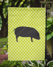 Load image into Gallery viewer, Devon Large Black Pig Green Garden Flag - Outdoor Decorative Yard Flag BB7757GF