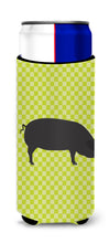 Load image into Gallery viewer, Devon Large Black Pig Green   Hugger for slim cans