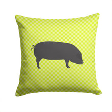 Load image into Gallery viewer, Devon Large Black Pig Green Throw Pillow - 14x14 Decorative Pillow – Art for Your Home &amp; Patio BB7757PW1414
