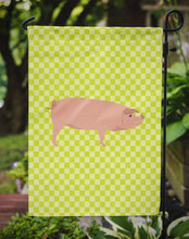 Load image into Gallery viewer, American Landrace Pig Green Garden Flag - Outdoor Decorative Yard Flag