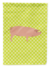 Load image into Gallery viewer, American Landrace Pig Green Garden Flag - Outdoor Decorative Yard Flag