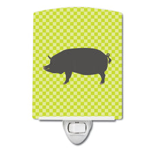 Load image into Gallery viewer, Berkshire Pig Green Ceramic Night Light BB7759CNL