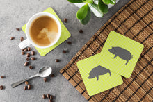 Load image into Gallery viewer, Berkshire Pig Green Foam Coaster  BB7759FC
