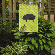 Load image into Gallery viewer, Berkshire Pig Green Garden Flag - Outdoor Decorative Yard Flag