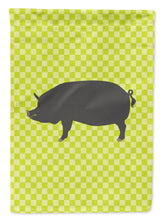 Load image into Gallery viewer, Berkshire Pig Green Garden Flag - Outdoor Decorative Yard Flag