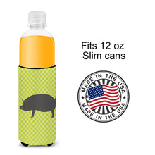 Load image into Gallery viewer, Berkshire Pig Green   Hugger for slim cans