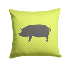 Load image into Gallery viewer, Berkshire Pig Green Throw Pillow - 14x14 Decorative Pillow – Art for Your Home &amp; Patio BB7759PW1414