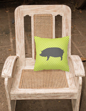 Load image into Gallery viewer, Berkshire Pig Green Fabric Decorative Pillow BB7759PW1818