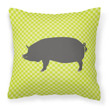 Load image into Gallery viewer, Berkshire Pig Green Fabric Decorative Pillow BB7759PW1818